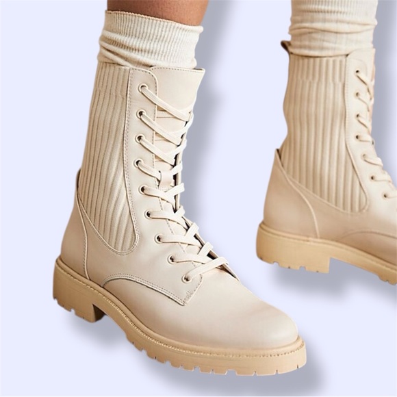 Sam Edelman Women's Lydell Lace Up Combat Boots NWT